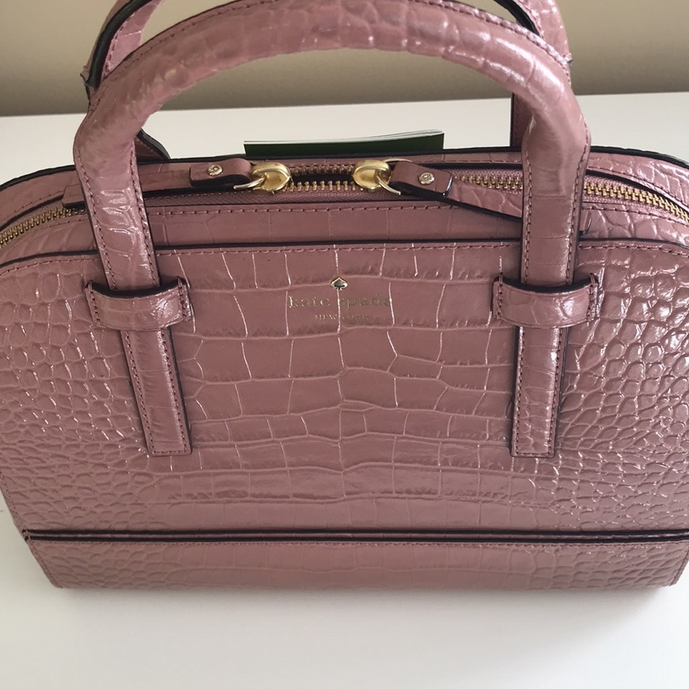 KATE SPADE ♠️ AUTHENTIC RIVERSIDE STREET EXOTIC SMALL FELIX SATCHEL NWT - Picture 12 of 17